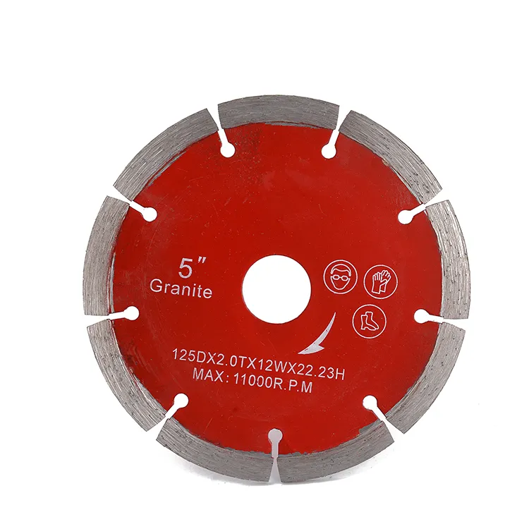 China Factory Price Diamond Disc Circular Blades 5 Inch Sintered Cutting Disc for Granite Marble Creamic Concrete 10PCS