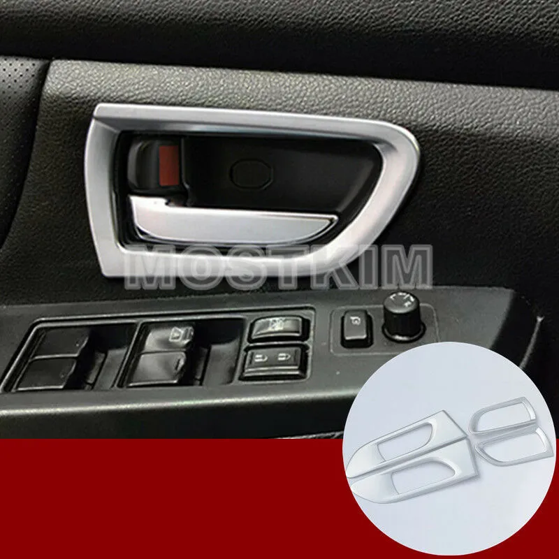 Couvercle d'habillage de bol de poignée de porte de voiture intérieure 4 pièces pour Subaru XV Crosstrek 2012-2017