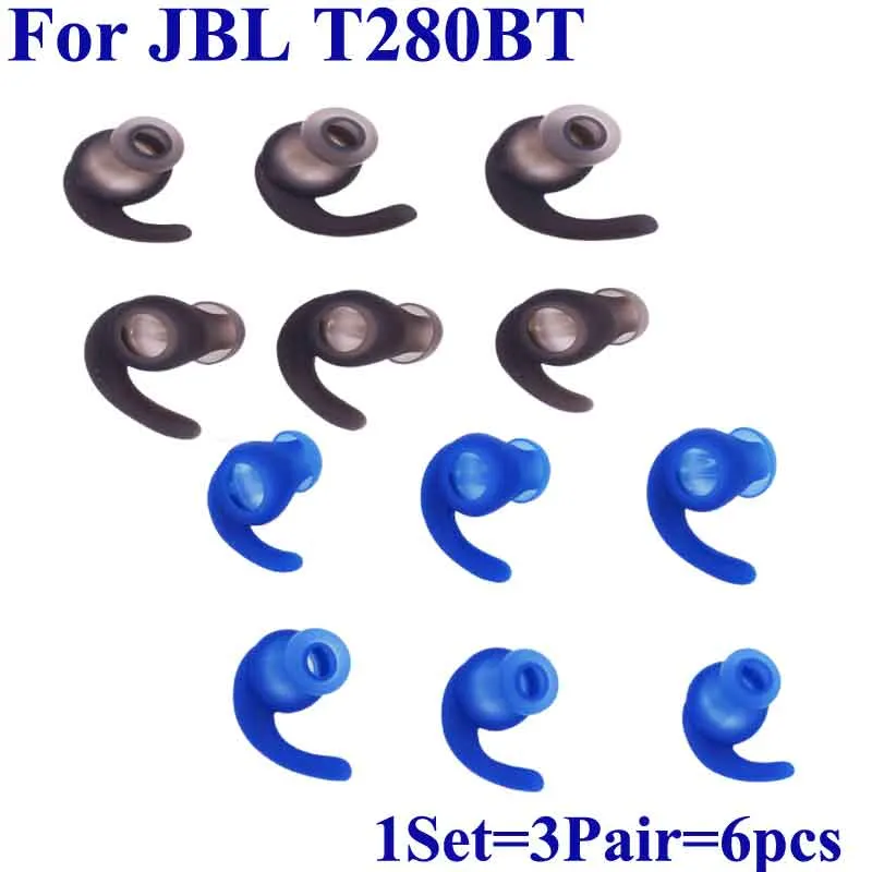 Для JBL T280BT спортивные наушники силиконовые кончиках ушей наушники замена гелевых ушных вкладышей с креплением-крючком ухо бутоны советы гели крючки высокое качество Бесплатная доставка
