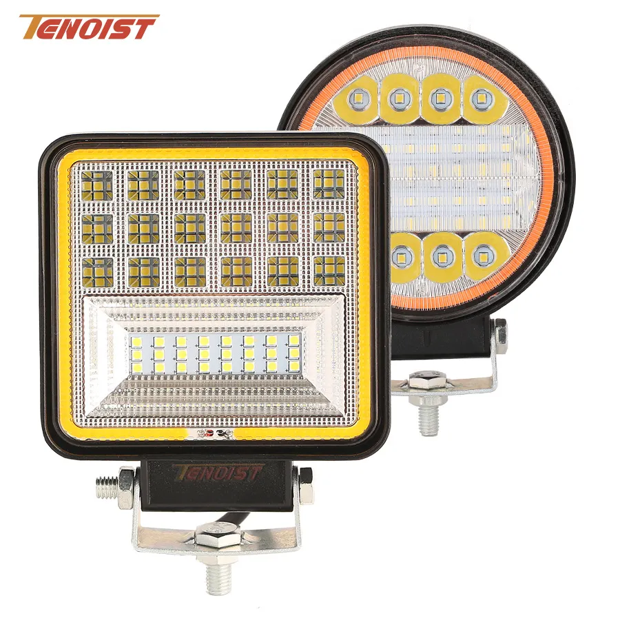 Double couleur 177 W projecteur de travail LED Accessoires de lampe ATV Moto-camion  - Chine Spot LED, éclairage LED 48 W