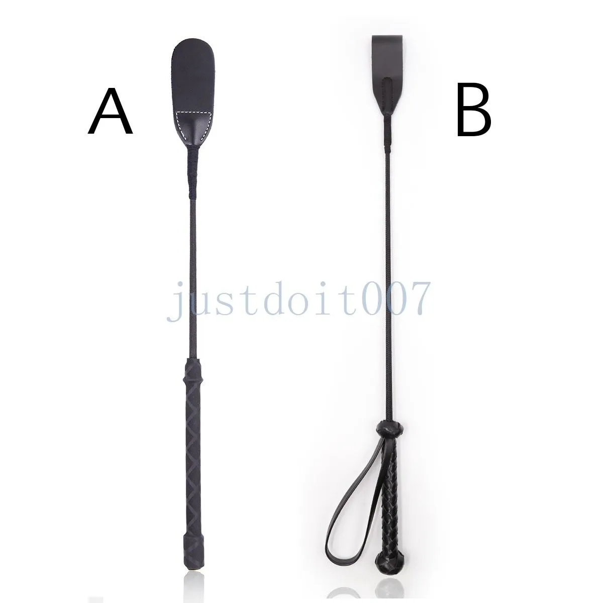 Bondage Real Leather Horse Bat Riding Crop Prosty Surowy Flogger Retraint Cosplay 876E