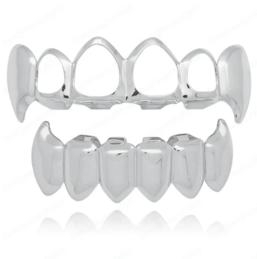 Real Gold Plated Hip Hop Grillz For Rapper Dental Gold Grillz Smooth ...