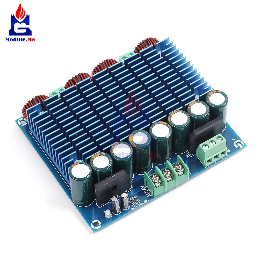 Freeshipping XH-M252 AC 24V 2x420W Stereo TDA8954TH Dual Chip Class D Digital Audio HIFI Amplifier Board Module Ultra High Power BTL Mode