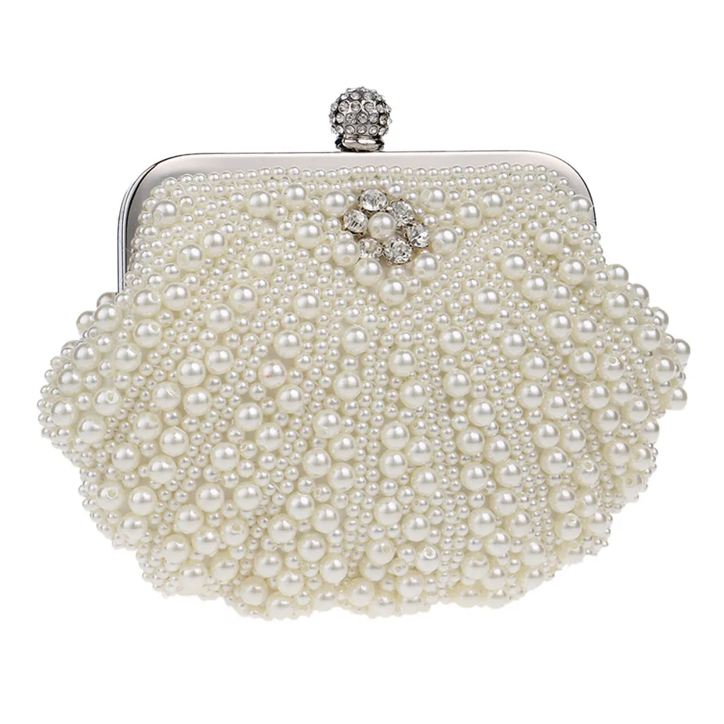 Дизайнерская мода Женская жемчужная вечерняя сумочка для вечеринки с клатч