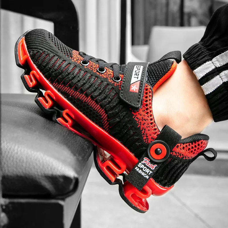 New Trend Kids Unisex Casual Shoes Black Kids Sneakers For Boys