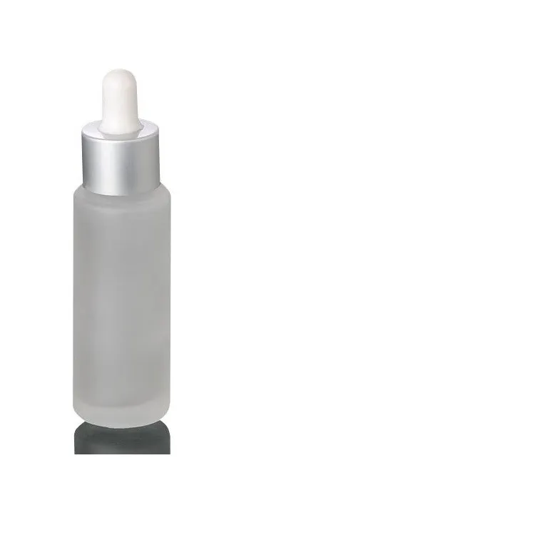 wholesale 20ML Frosted Glass Essence Dropper Bottle Liquid Glass Cosmetic Empty Bottle 100PCS/LOT