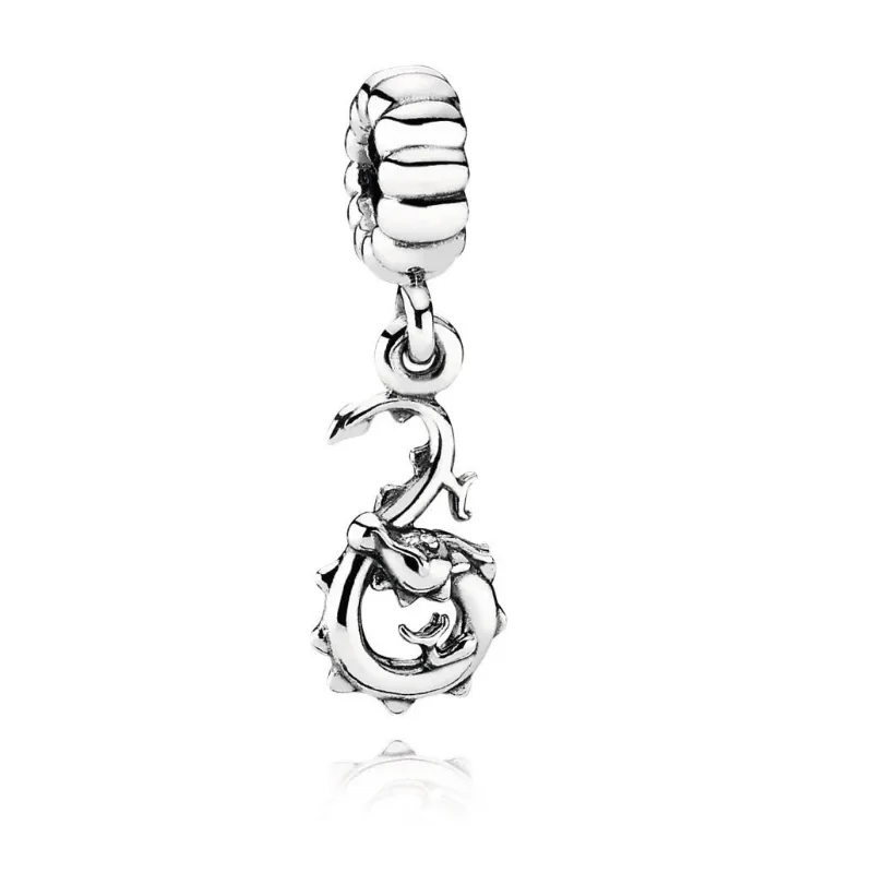 Sterling Silver 925 Grânulos Colar 12 Chinês Zodíaco Pingente Charme Mulheres Homens Diy Beads Love Colar Jóias Atacado