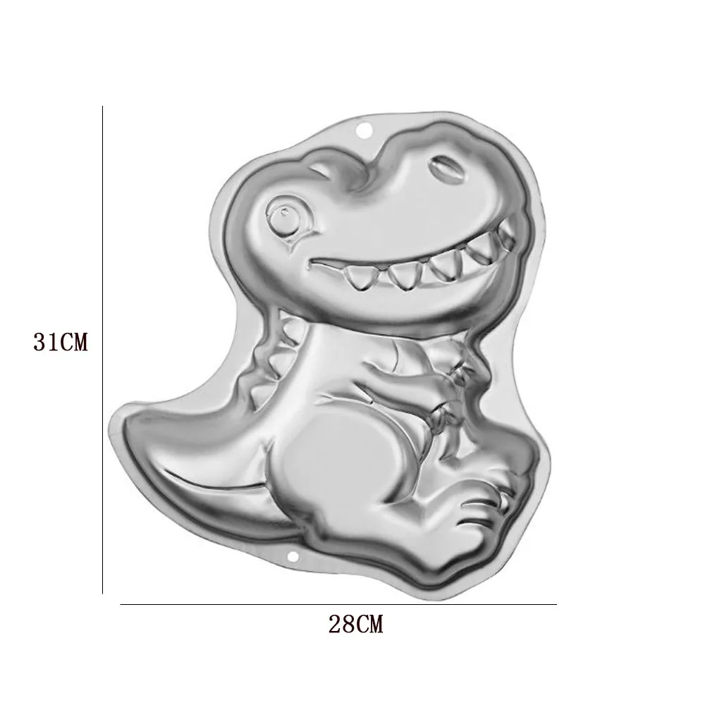 Forma de dinosaurio 3D Moldes para Galletas de Pastel Fondant Herramientas de decoración de Pasteles Moldes Forma de dinosaurio 3D Moldes para Galletas de Pastel Fondant Herramientas de decoración de Pasteles Moldes