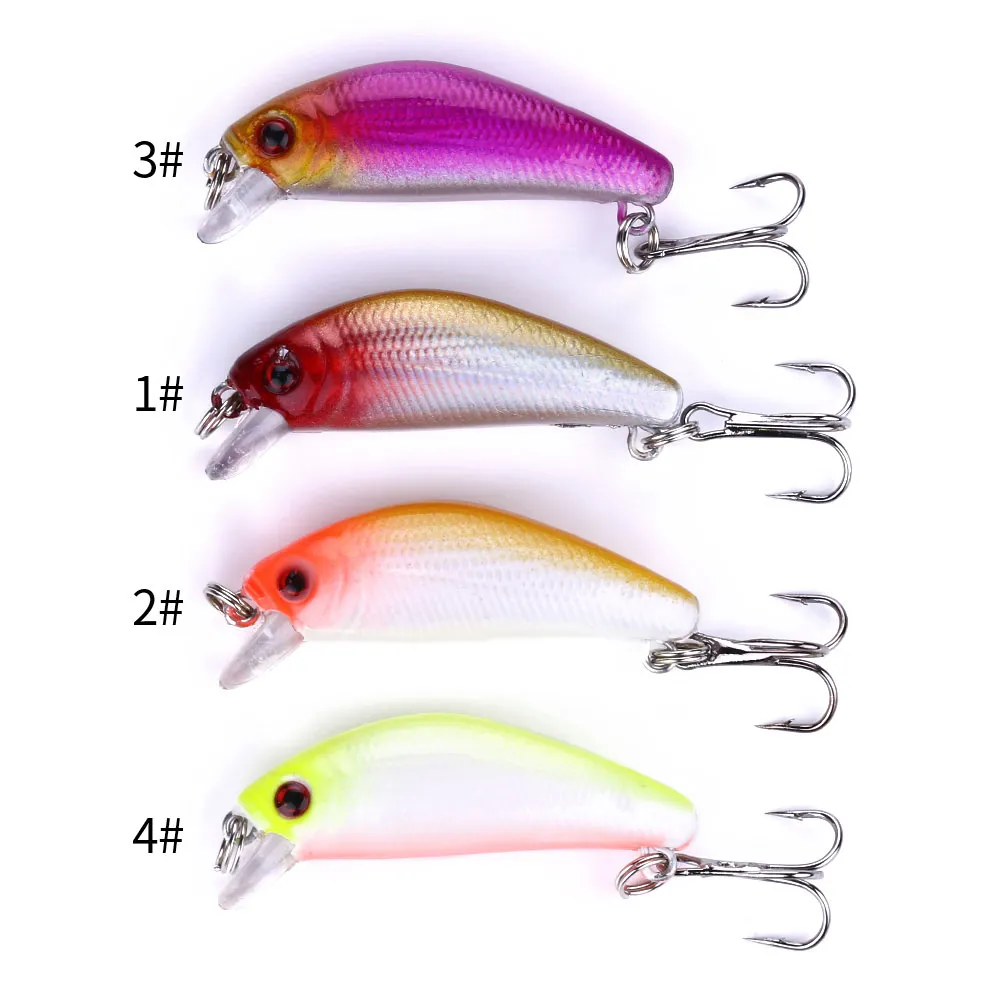 Newup 3.8cm 2.2g Minnow Lire Fishing Lure 3D Eyes Hard Bait Sztuczne Jig Woblew