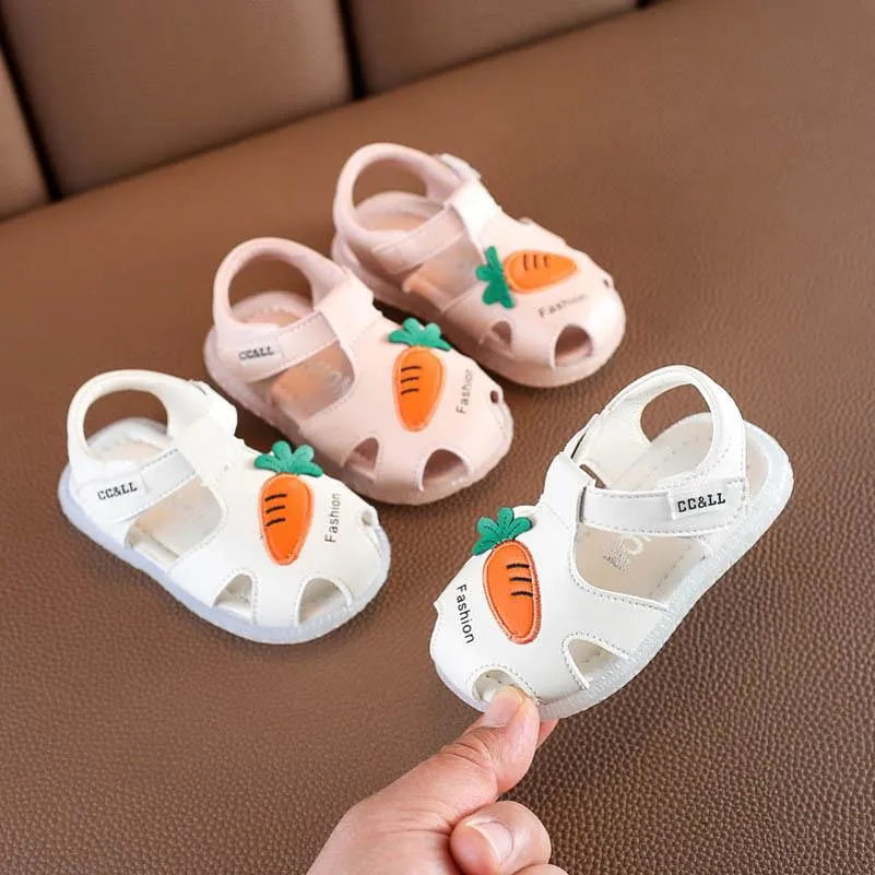 Lato 2020 0-2t Baby Shoes Baby Sandals Baby Girl Sandals Berbeć Buty Cartoon Cute Girls Buty Maluch Sandały Buty Plaża Retail Retail