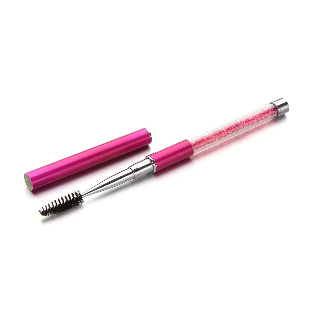 New Drill Eyelash Brush Spiral Mascara Combs Wands Colorful Handle