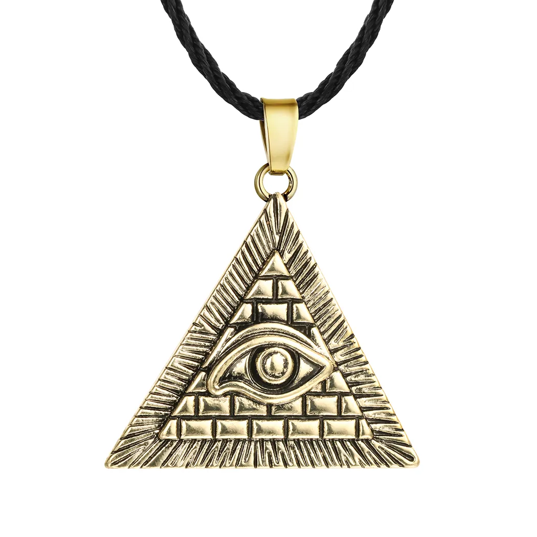 Joyería Huilin Antiguo Pirámide Ojo De Horus Collar Colgante Hip Hop Illuminati Hombres Y Mujeres De 2,34 € |