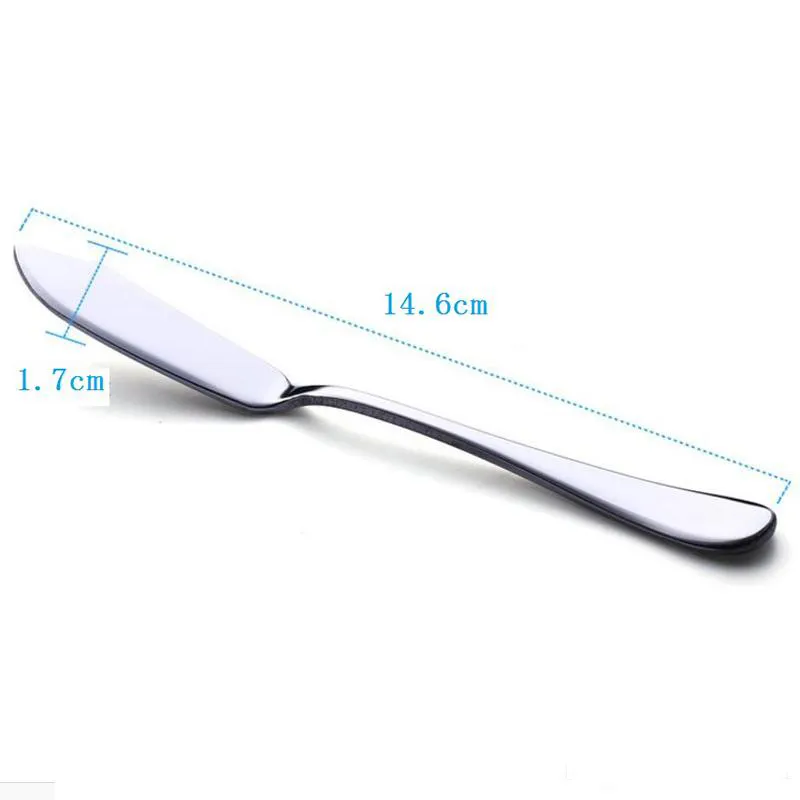 100 Teile/los Edelstahl Besteck Messer Metall Butter Messer Käse Marmelade Streuer Kuchen Messer Backformen Kostenloser DHL