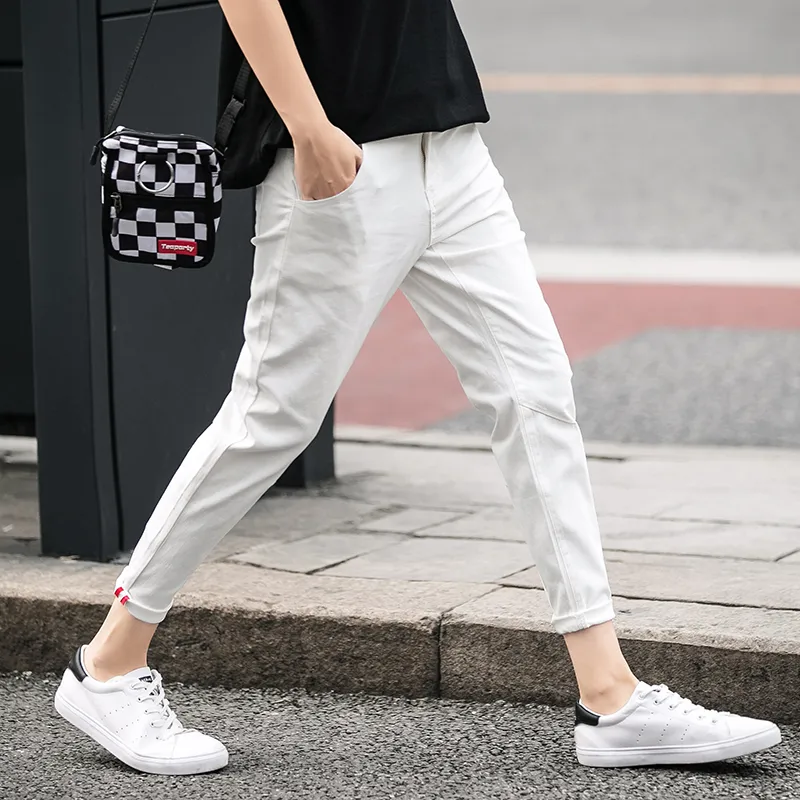 Slim Fit match Jeans Men's Casual Street Style Medium - Temu