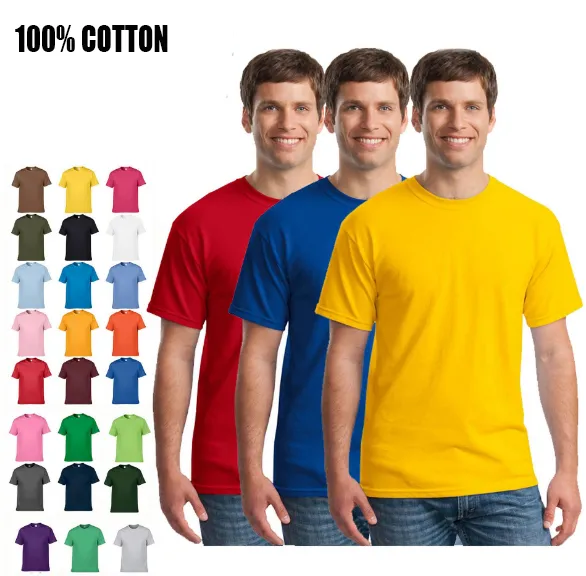 العرف متعدد الألوان فارغة الرجال الملابس عادي 100 ٪ قطن تي شيرت تخصيص design10 أجهزة الكمبيوتر / الكثير انخفاض الشحن
