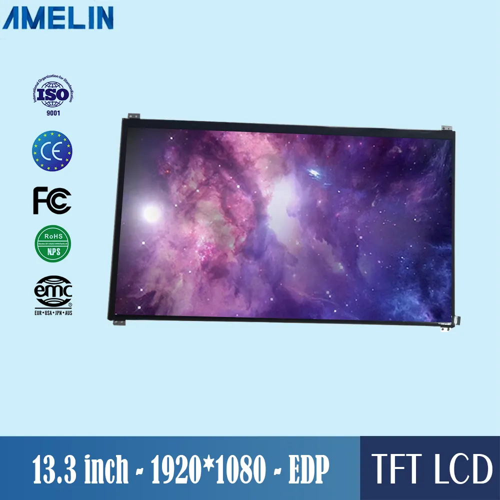 13.3 inch 1920 * 1080 TFT LCD module display with EDP interface screen and IPS viewing angle