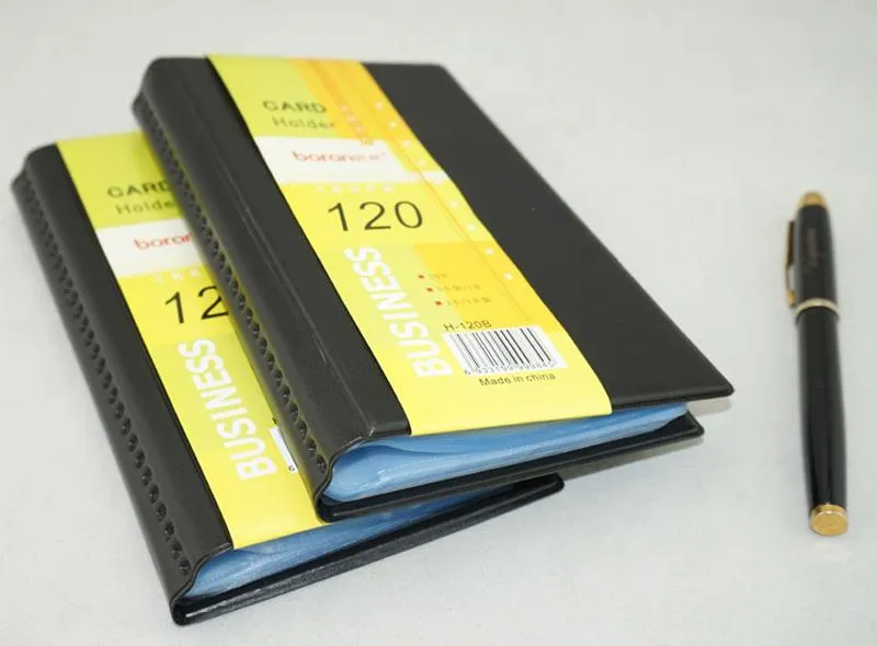 Portable 120 Cartes Organisateur Livre En Cuir Nom D'entreprise ID Titulaire De La Carte De Crédit Gardien En Gros 000