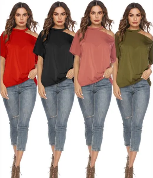 Nouveau T Shirt Européen Et Américain Pour Dames Pour Le Printemps Et Lété T Shirt Ample Décontracté Pour Femme Vêtements De Grande Taille 4 Couleurs S M L XL XXL Du 8,55 € | DHgate