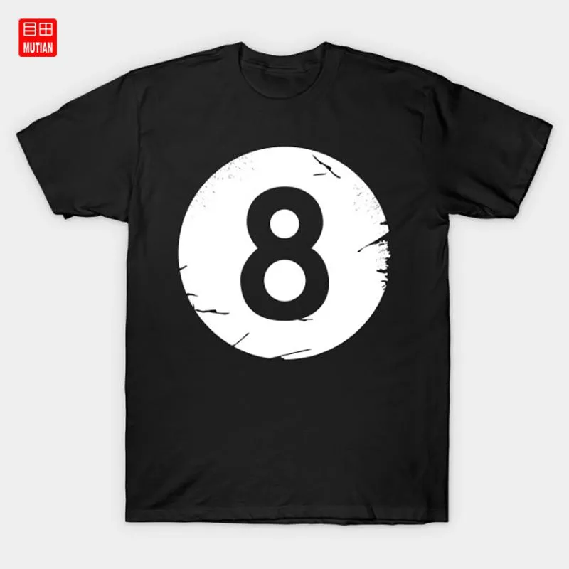 Mens T Shirts 8 BALL BILLIARDS POOL EIGHT BALL T Shirt Eight From