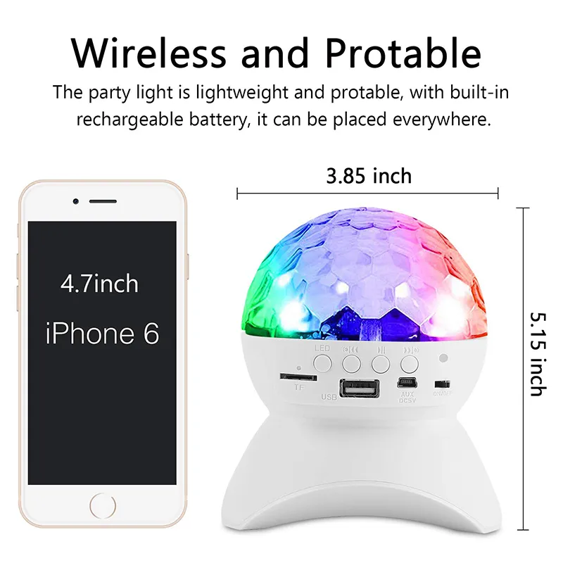 Led disco ball best sale speaker