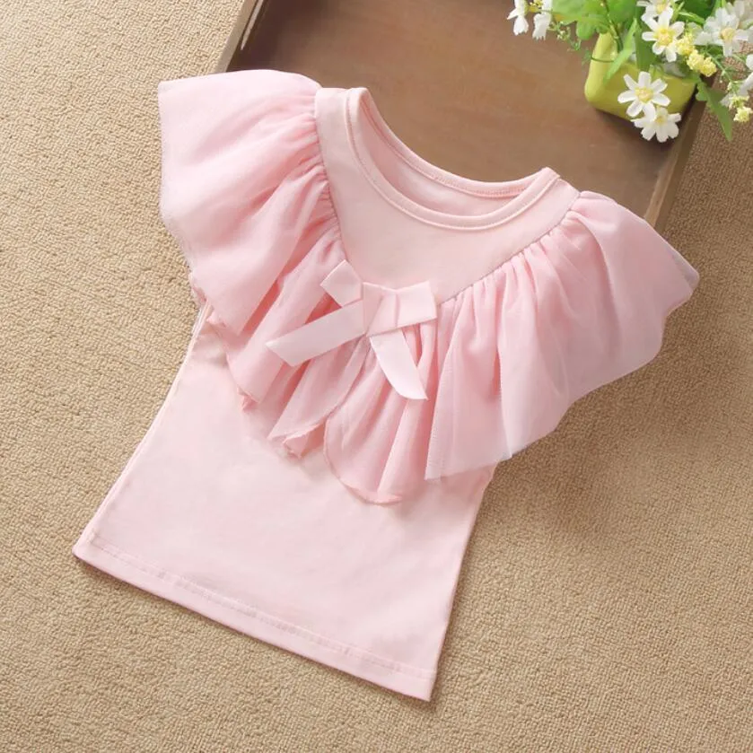 Blusas para on sale niñas manga corta