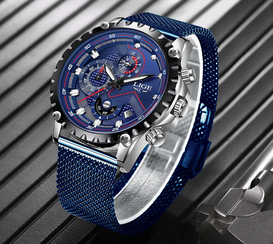 LUIK Nieuwe Heren Horloges Mannelijke Mode Topmerk Luxe Roestvrij