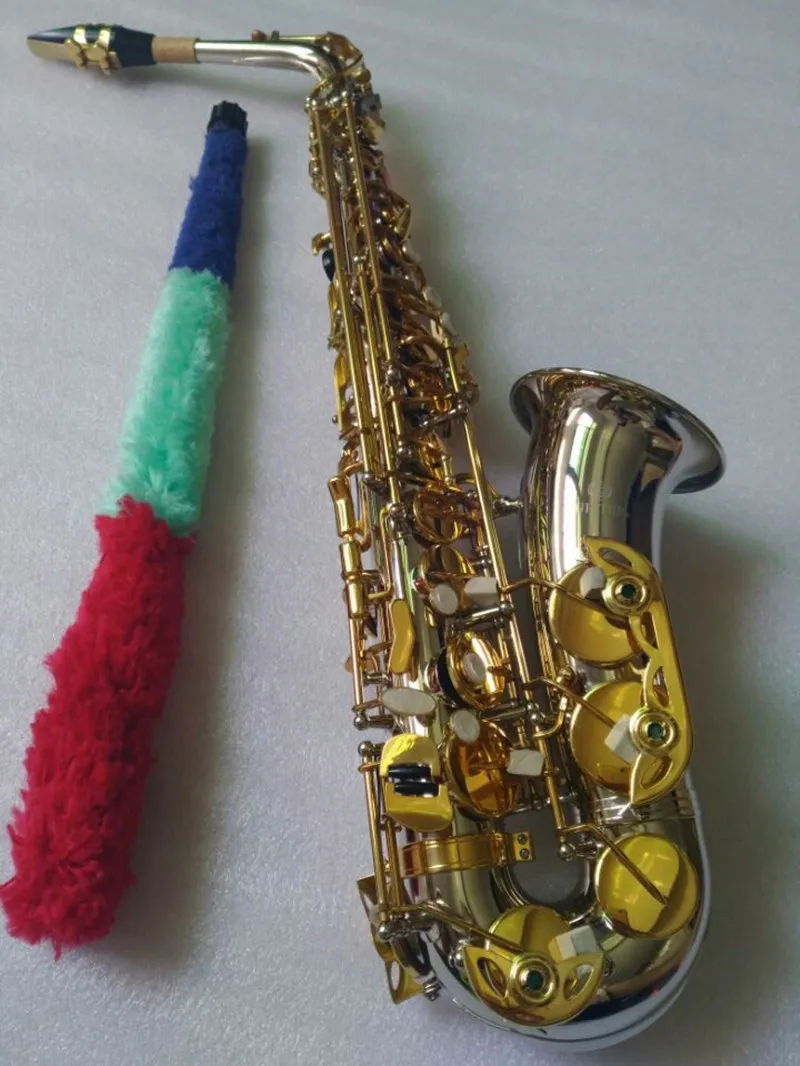 JUPITER JAS-1100SG Eb Saxofone Alto E-flat niquelado saxofone profissional Instrumentos com caixa luvas Reeds Mouthpiec
