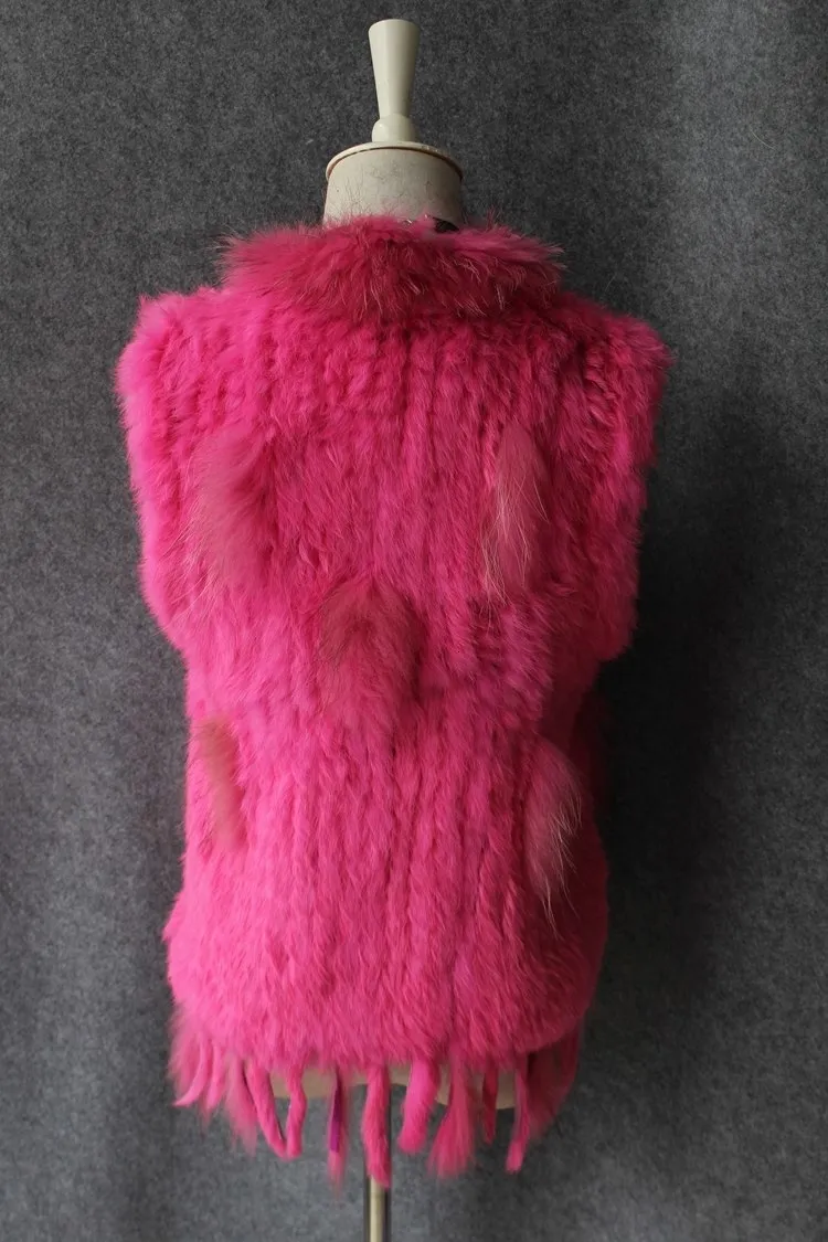 genuine real rabbit fur vest with raccoon fur collar (18)