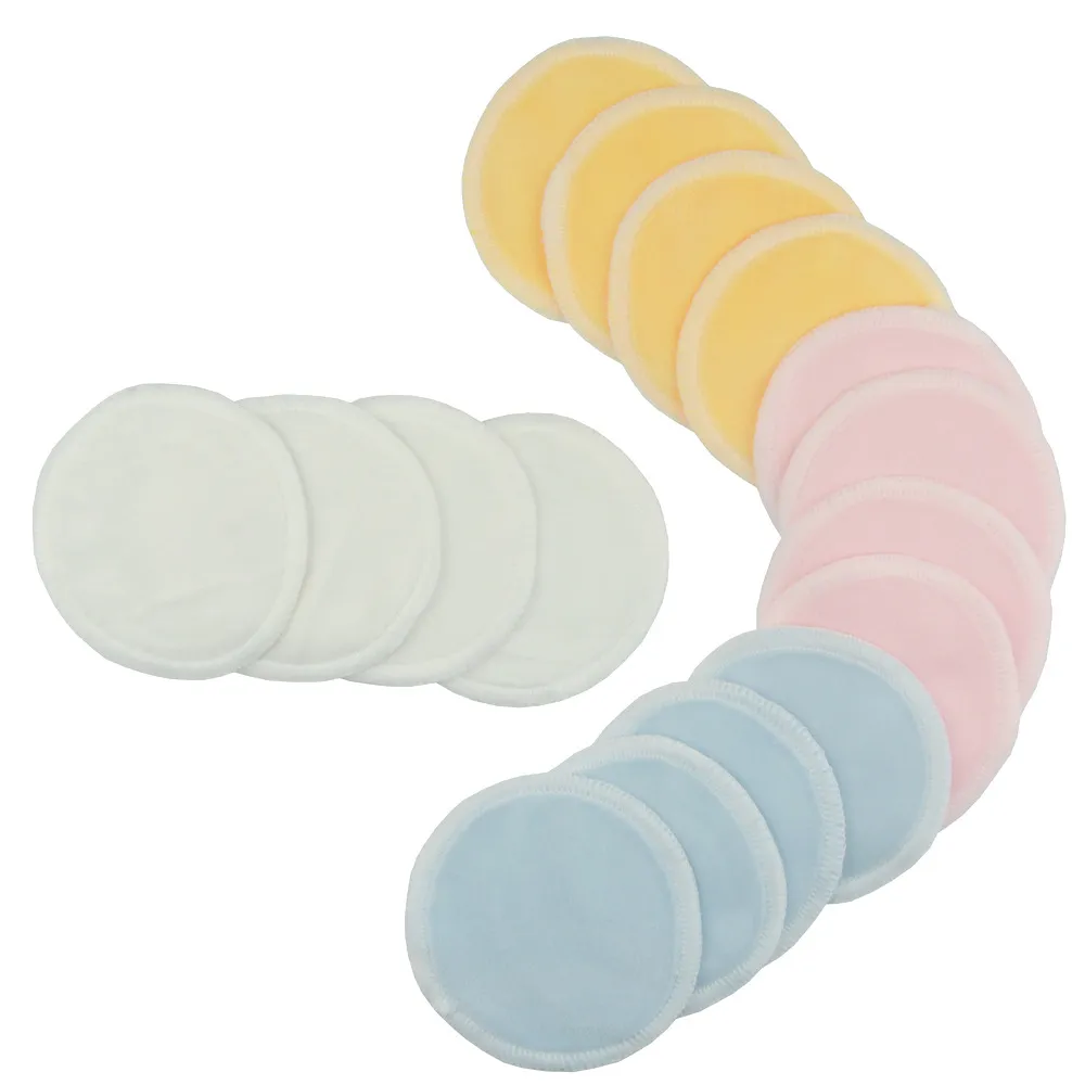 8cm Bamboo Cotton Soft Reusable Skin Care Face Wipes Washable Deep Cleansing Cosmetics Tool Round Makeup Remover Pad DHL Free