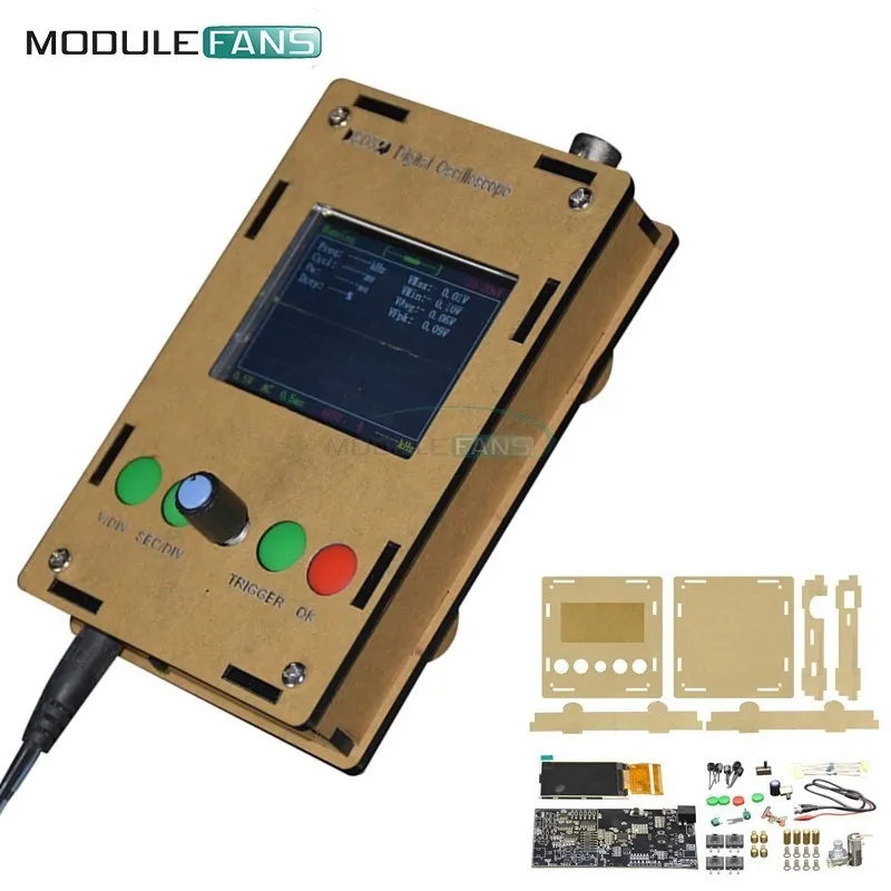 DSO138 Open Source 2.4" TFT 1Msps Digital Oscilloscope DIY Kit Probe Unsoldered Flux Workshop Stm32 200khz Not Assemble - View #5