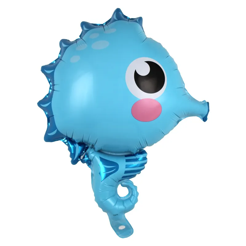 Sea world cute fish octopus foil balloons birthday party decoration ocean animal air ball holiday kids toy supplier