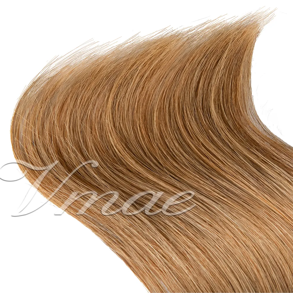 Brazylijska naturalna brązowa blondynka 120g 18 do 24 cali 100% nieprzetworzona dziewica Remy Human Hair Extensions Clip In