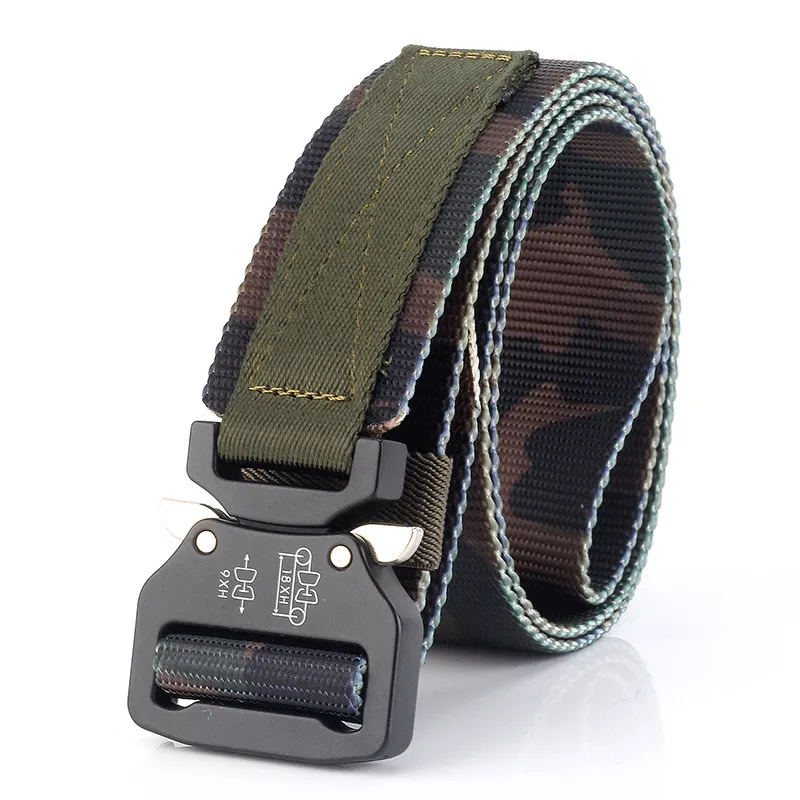 Cintura Tattica In Nylon Elastico Con Fibbia A Sgancio Rapido - Regolabile, Unisex, Per Escursionismo E Lavoro