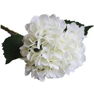 Party Supplies Artificial Hydrangea Flower Head 47cm Fake Silk Single Real Touch Hydrangeas 8 Colors for Wedding Centerpieces Home Flowers