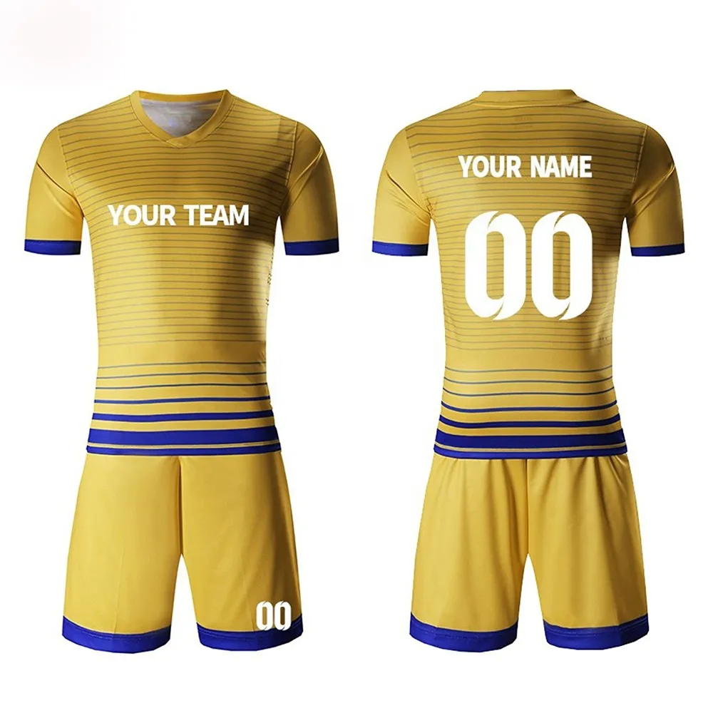 Mens Soccer Jerseys Set Football Kit Sports Clothing Men Shirts