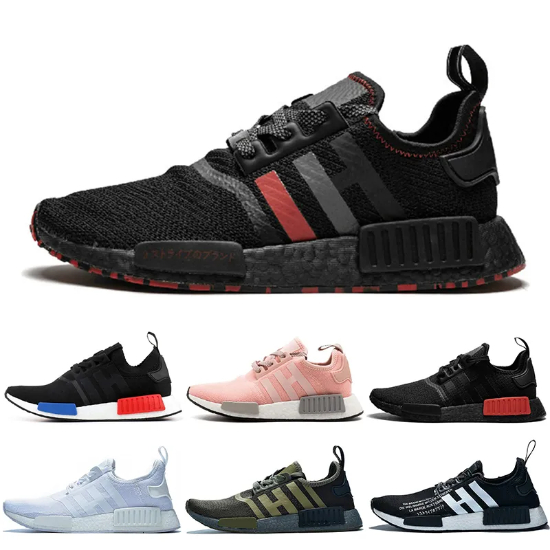 Adidas NMD R1 OFF WHITE Donna Scarpe Da Corsa Da Uomo Triple Nero