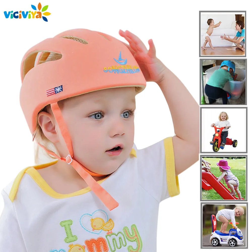 Sécurité bébé Casque de protection pour les bébés de coton pour bébés Chapeaux Protection enfants Cap Pour Garçons Filles capacete Infantil 2 pièces / Lot gros