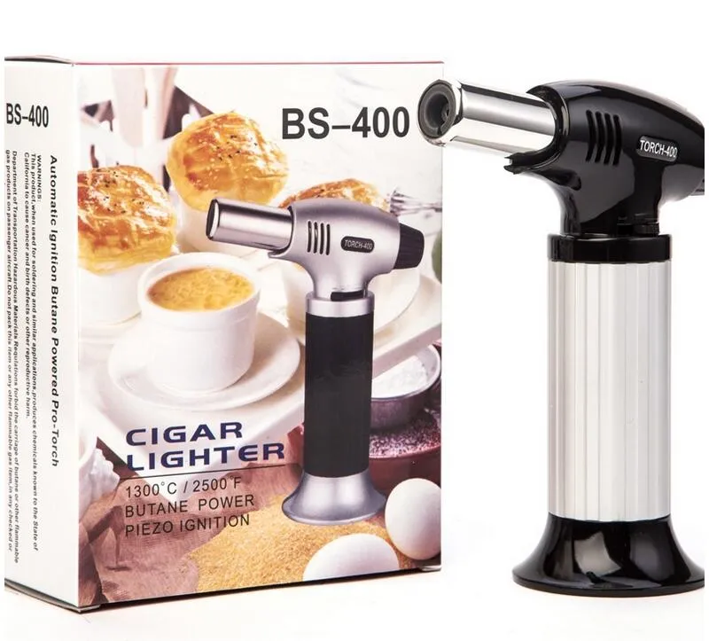 BBQ Flame Gun – Professional Brass Kitchen Culinary Torch For Steaks, Fish, Chicken, Veggies (Butane, Portable, 1300°C Adjustable Flame)