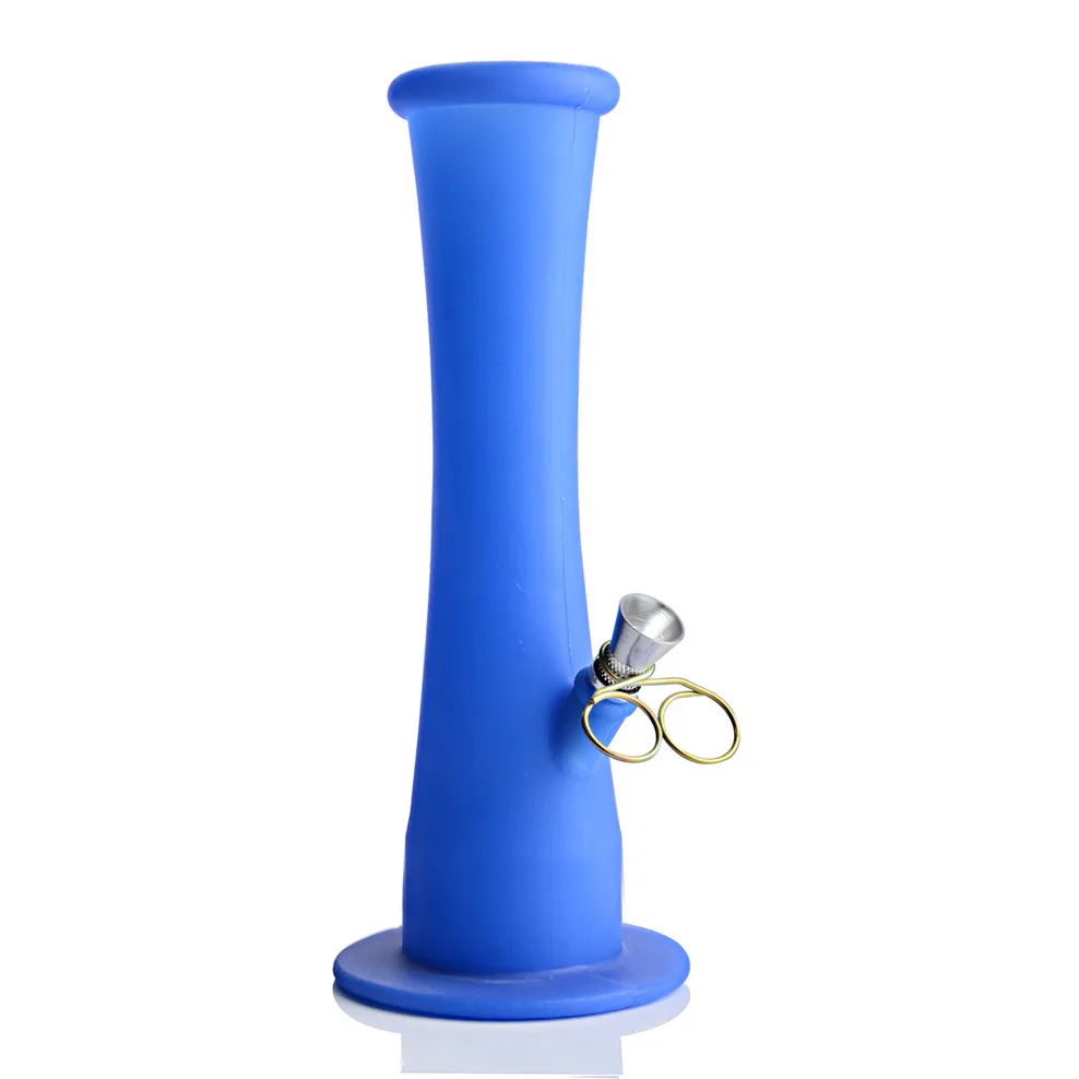 8,6 polegadas de cachimbo de ￡gua de silicone de cachimbo de ￡gua fumando bongos de ￡gua Percolator Bongus Concentrate Dab Slamters