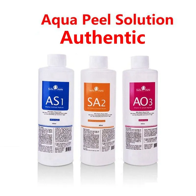 Microdermabrasion AS1 SA2 AO3 Aqua Peeling Solution 400ml Per Bottle Hydro Facial Serum Normal Skin for Hydra Facial machine Dermabrasion