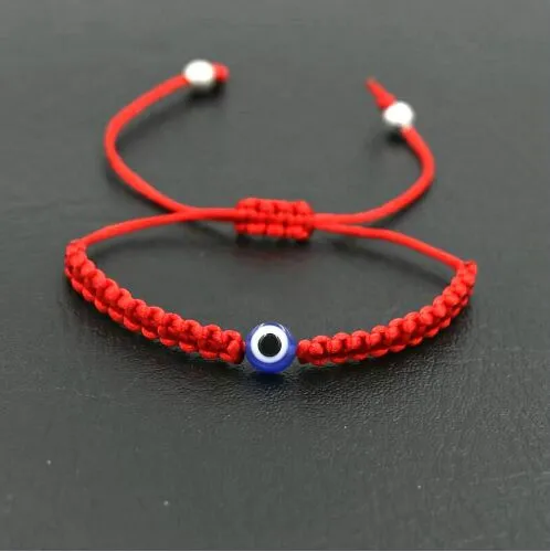 20pcs/10set Lucky Turkish Evil Eye Braid Bracelet Red Blue Rope Thread String Men Women Chakra Bracelets Couples Jewelry