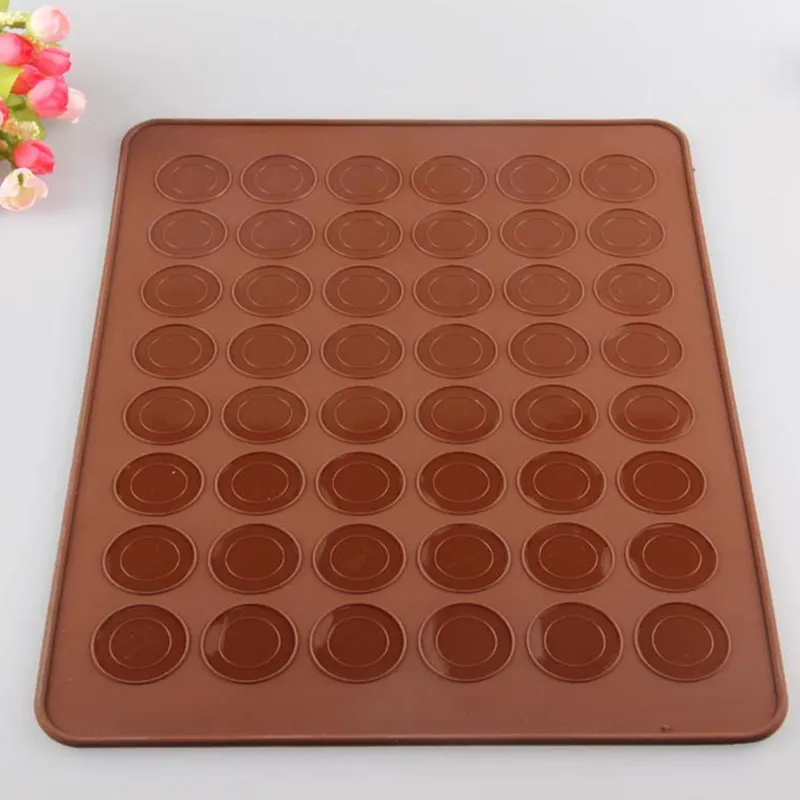 Pastry Tools Large Size 48 Holes Macaron Silicone Baking Mat Cake , Christmas Bakeware, Muffin Mold/decorating Tips Tools Promotion