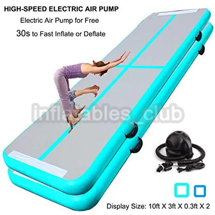 Bästsäljande uppblåsbara gymnastikmatta Hem Använd Air Track / Air Floor med pump 3m Bouncing Track Promotion Pris