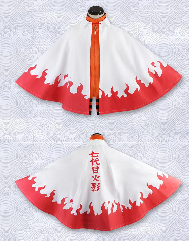 Conjunto completo de cosplay do 7ª hokage, fantasia de dia das