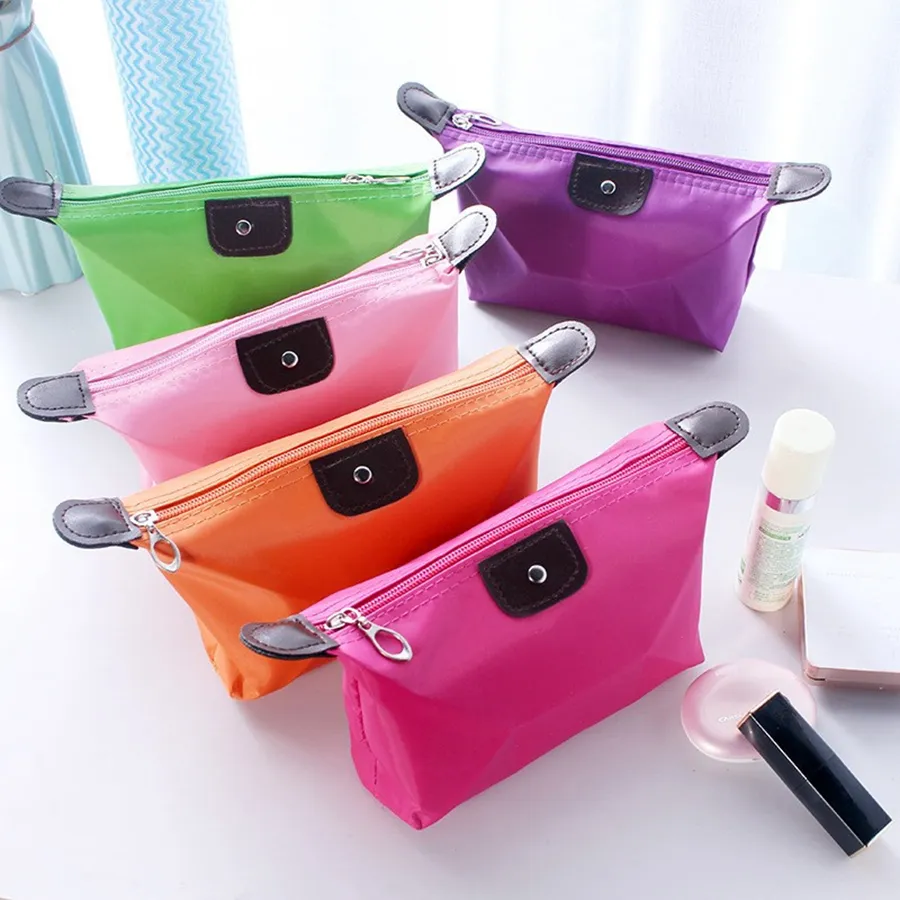 Fashion Waterproof Travel Cosmetic Bag Simple Makeup Organizer Folding Make Up Storage Bag For Women Bolsa De Almacenamiento De Maquillaje Para Mujer