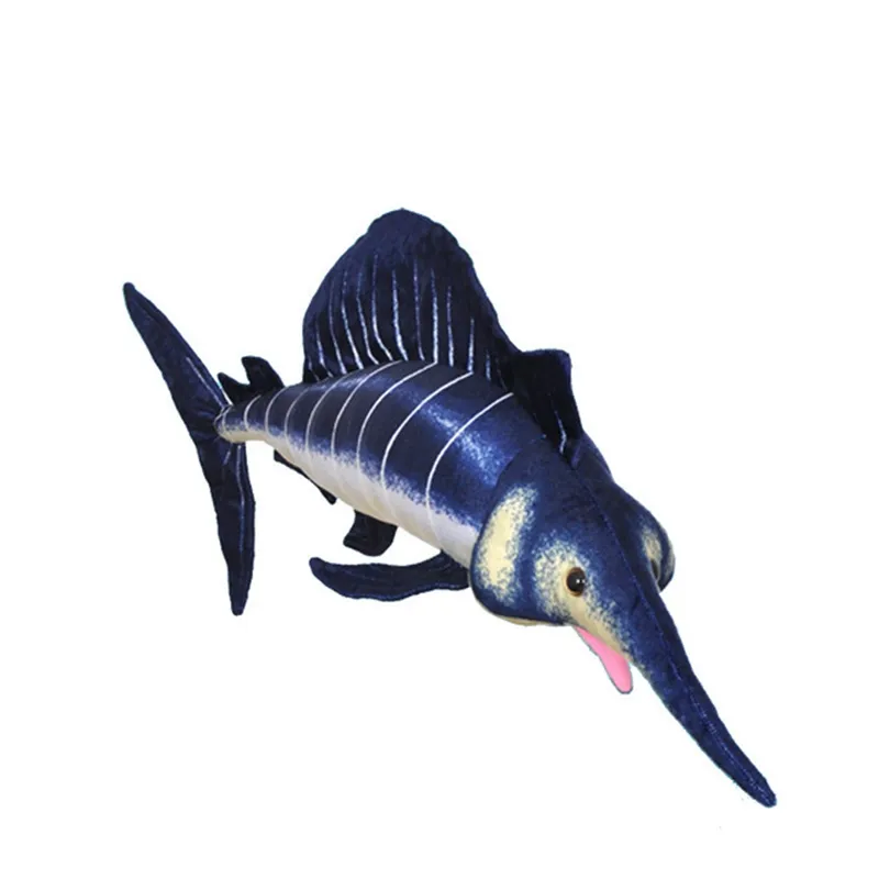 Simülasyon yelken balığı peluş oyuncak bebek gerçekçi deniz hayvanları bebek yastık yaratıcı doğum günü hediyesi akvaryum deco hediyelik eşya 112x40 cm DY50832