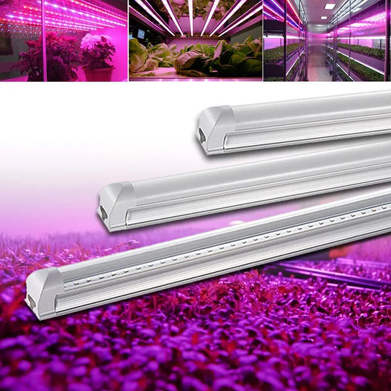 T8 Integrated LED Grow Light UV 365-375nm 365nm 3ft 14W AC100-305V Tube Lights 72LEDs PF0.95 FCC Ampoule Lampe Ultraviolet Désinfection Germe