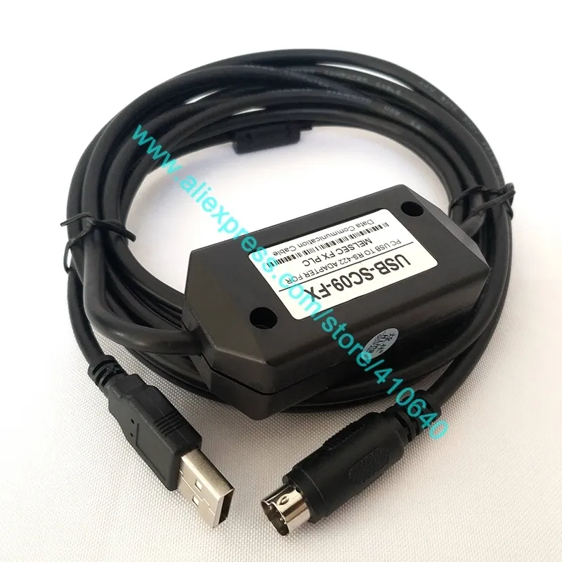 Câble de programmation PLC série FX modèle USB-SC-09-FX ligne de Date câble de Date fil de Date Anti-interférence plus fort longueur de 2.5 mètres