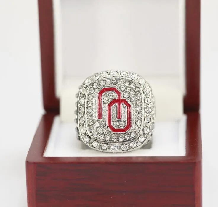 1985/1987/2015 University of Oklahoma Champion Ring Födelsedagspresent Fan Memorial Collection