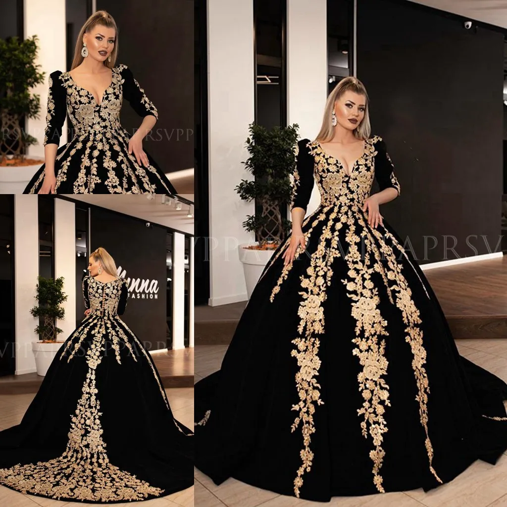 Prom dresses 2019 on sale black and gold